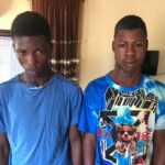 Idogo and Simon arrested over the murder of a 50 year old pepper seller in Delta State