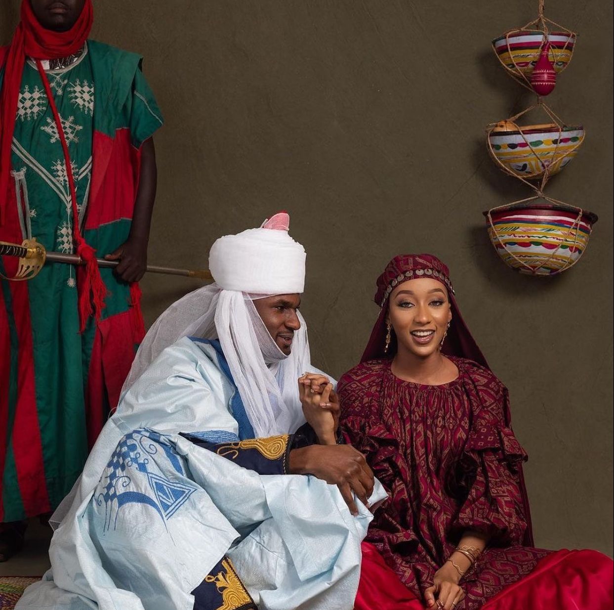 Lovely pre-wedding photos of Buhari’s son and his fiancée