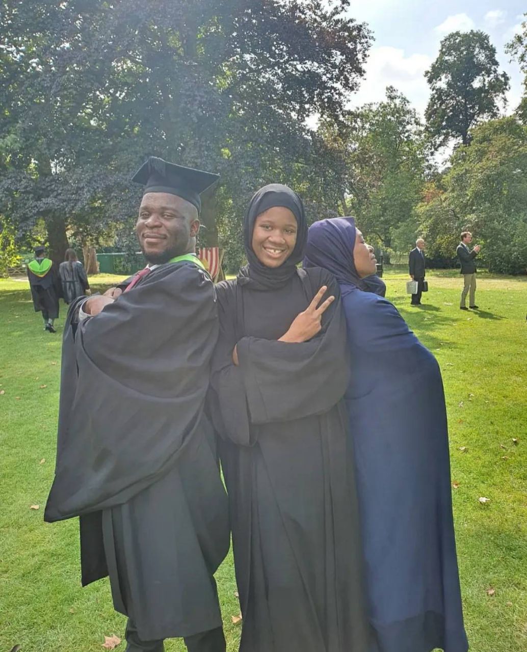 Aisha Yesufu Celebrates As Son Graduates from UK varsity