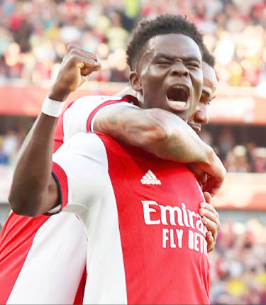 EPL Top Four: Saka strikes to give Arsenal edge over Manchester United