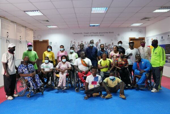 Some Nigerian Para-athletes and officials at the meeting with the KCC