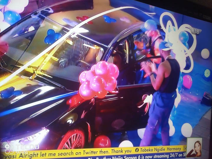 BBNaija: Pere wins brand new car