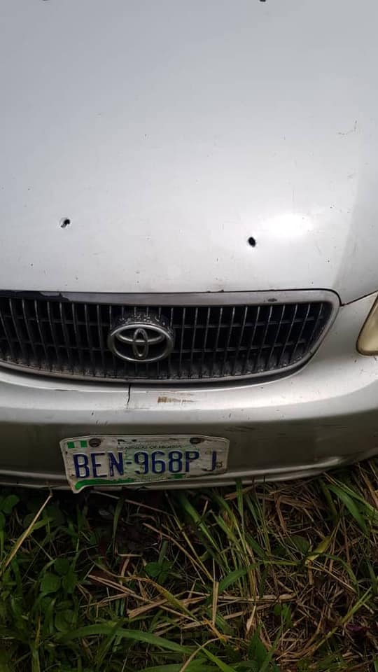 PHOTOS: Bullet-ridden car where Sowore’s younger brother was murdered