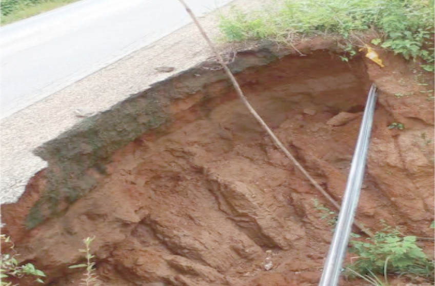 Gully erosion threatens Kagoro-Gidan Waya road