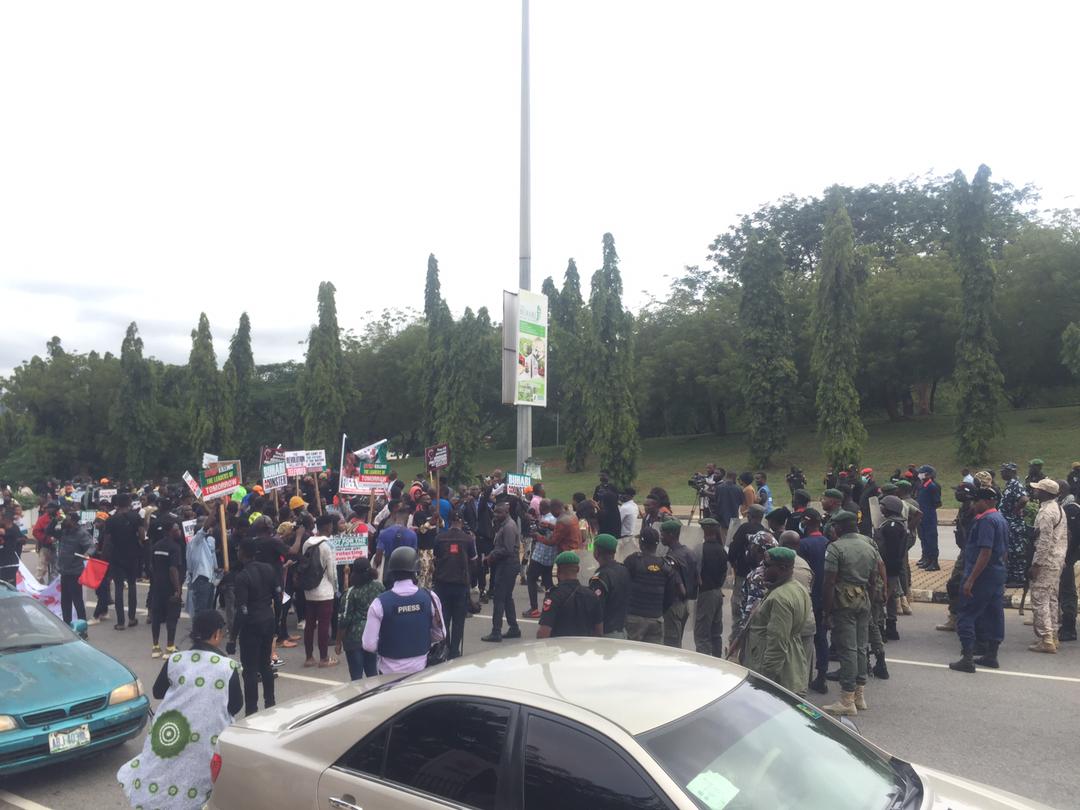 EndSARS protesters hit the streets of Abuja