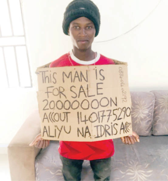 Man puts self up for sale in Kano