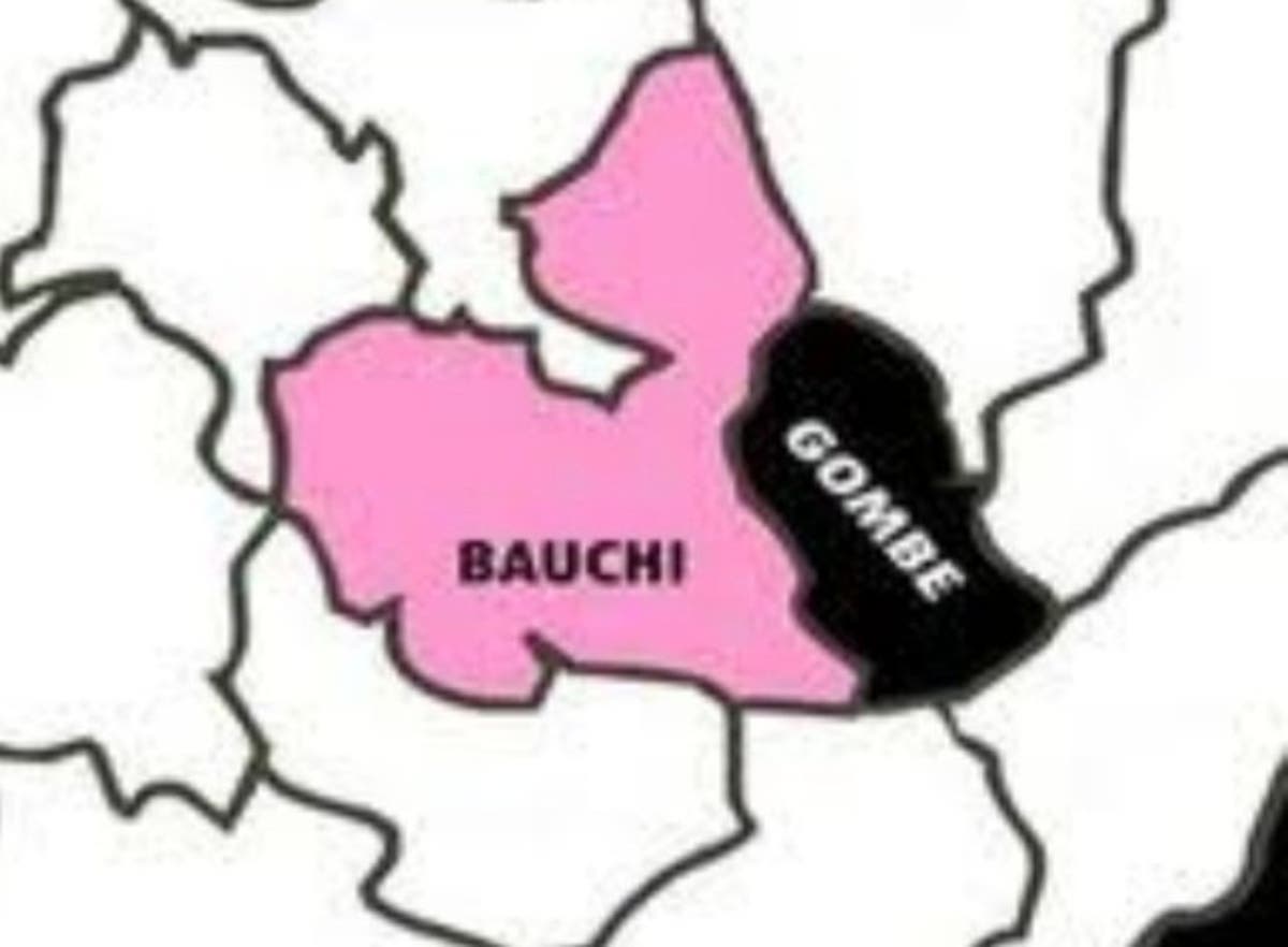 Bauchi and Gombe map