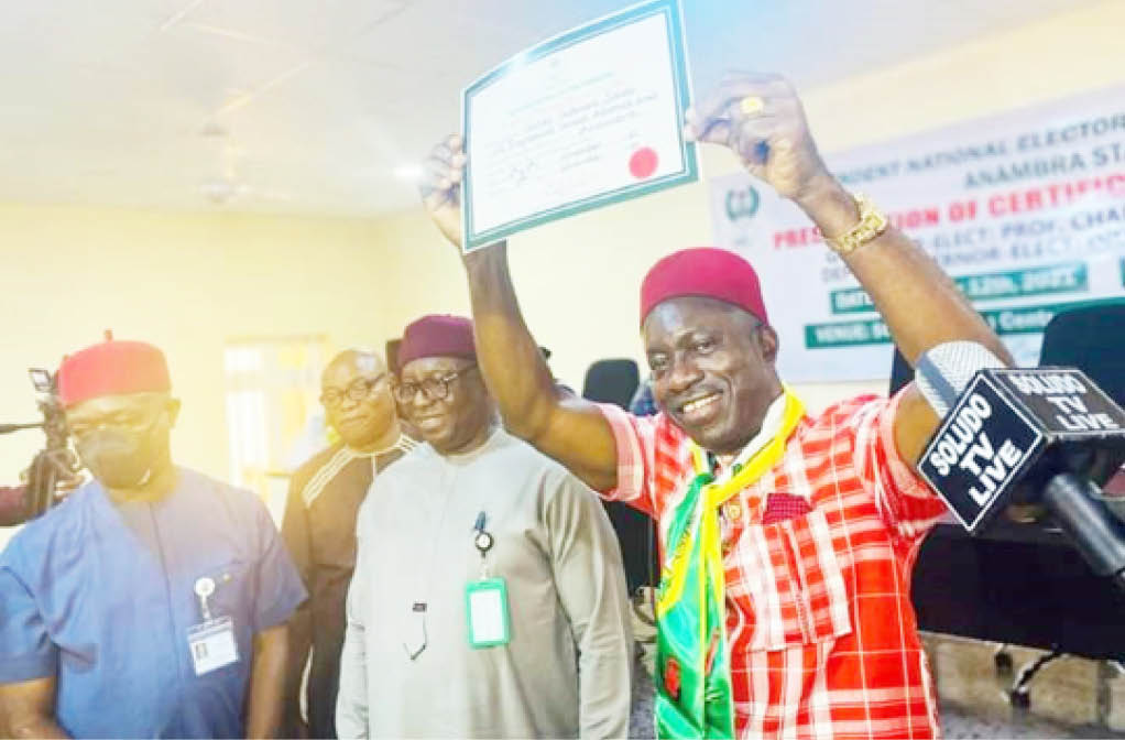 Soludo receives certificate of return, promises not to disappoint