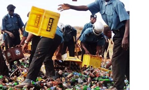 Hisbah destroys 2.5 million bottles of alcohol in Kano