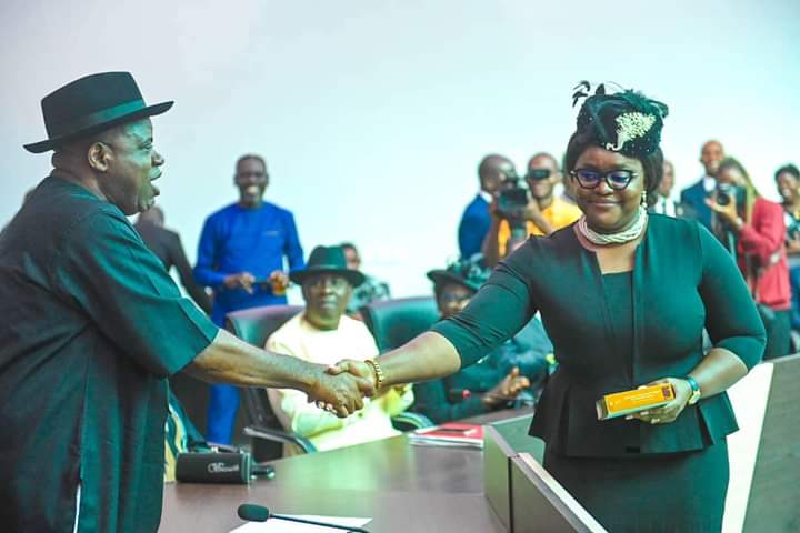 Bayelsa gov swears in wife as High Court Judge