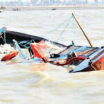 File photo of a capasized boat, boat accident