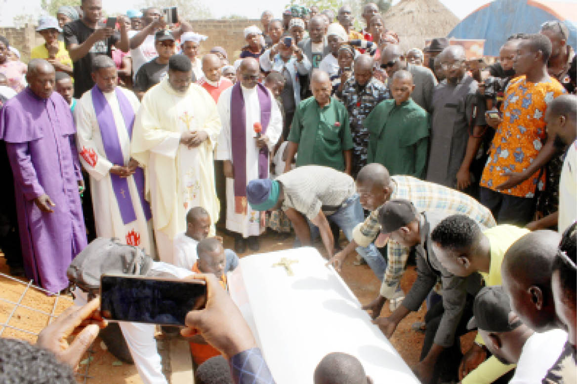 Vanguard journalist, Salem, buried in Benue amidst tears