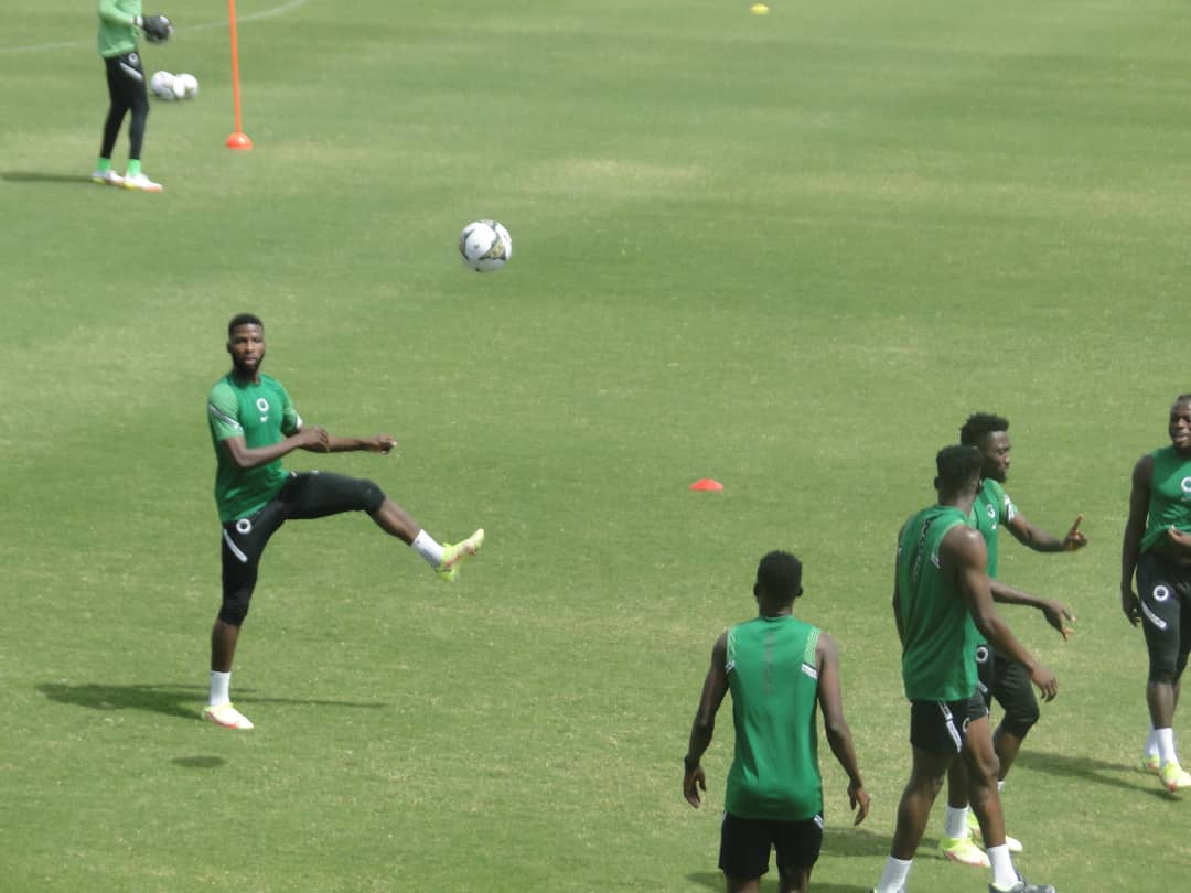 PHOTOS: Unbeaten Eagles back to AFCON training pitch