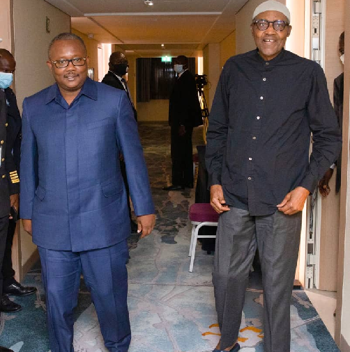 PHOTOS: Buhari smiles as he dons trendy outfit in Brussels