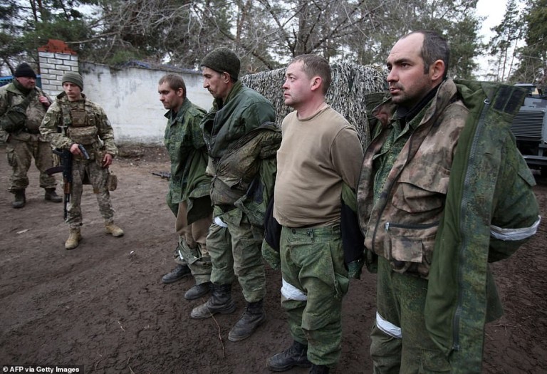 Russian soldiers captured in Ukraine