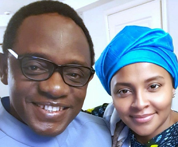 PHOTO: Abacha’s daughter shows love to Buni in troubled times