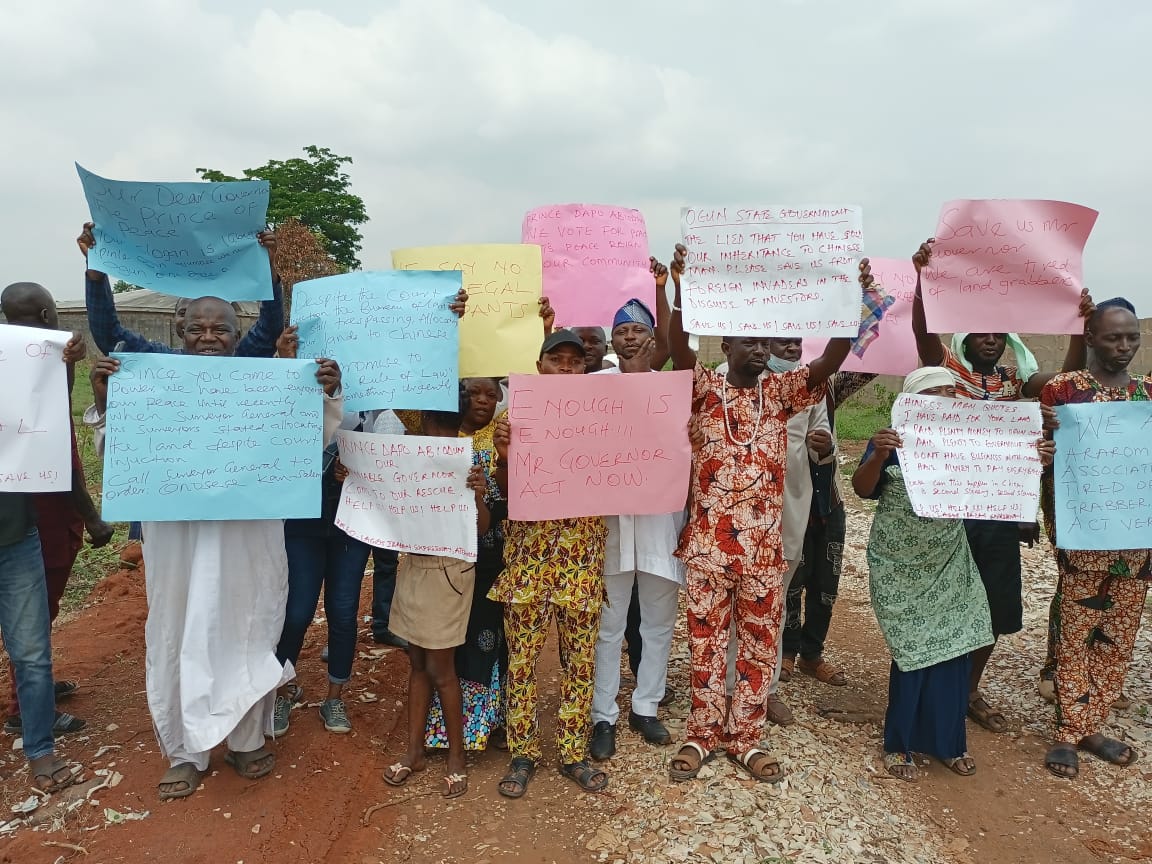 Outrage As Ogun Community Protests Alleged Invasion By Chinese Firm