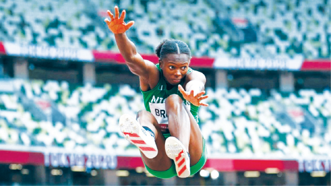 Ese Brume sets new record at Commonwealth Games, wins gold