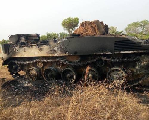 Terrorists gun down soldiers in Kaduna, set armoured vehicles on fire