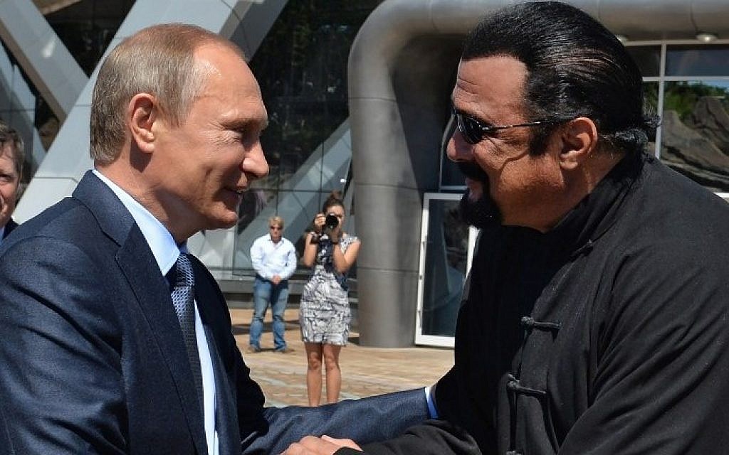 American Actor, Steven Seagal, flies to Russia for Putin’s 70th birthday