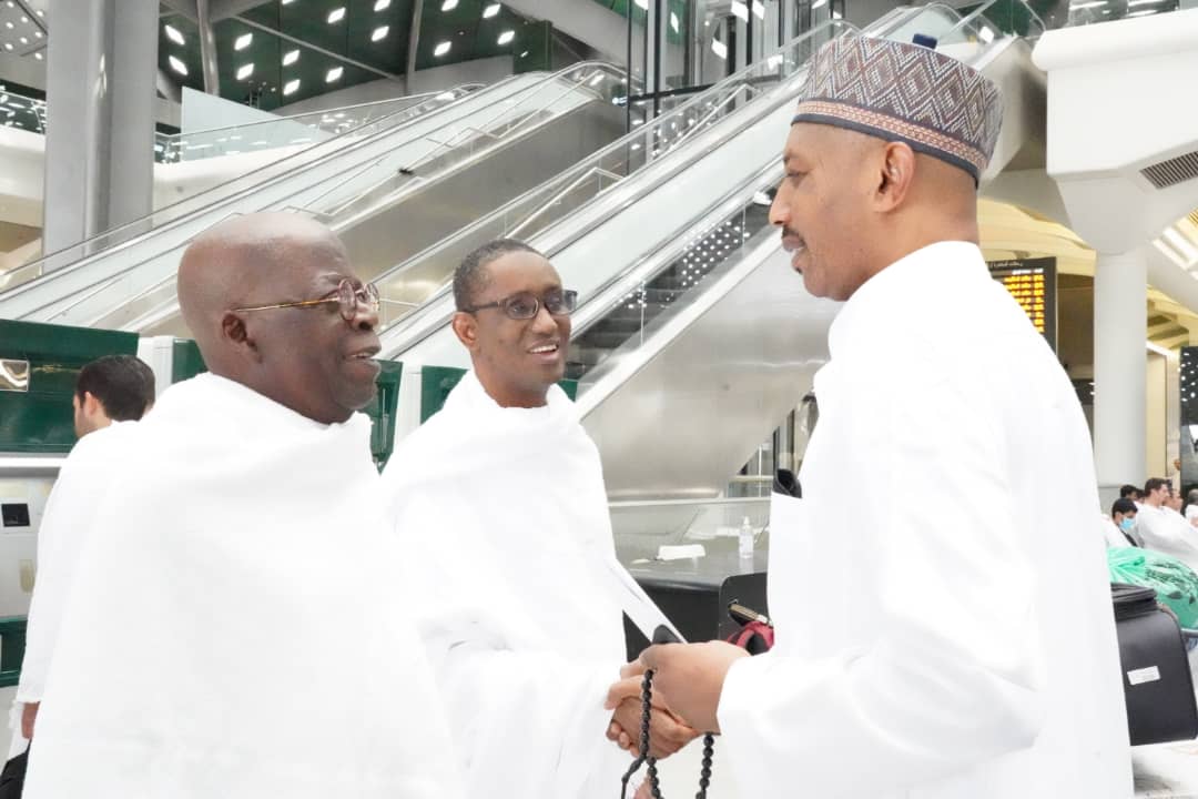 PHOTOS: Tinubu, Ribadu on pilgrimage to Mecca