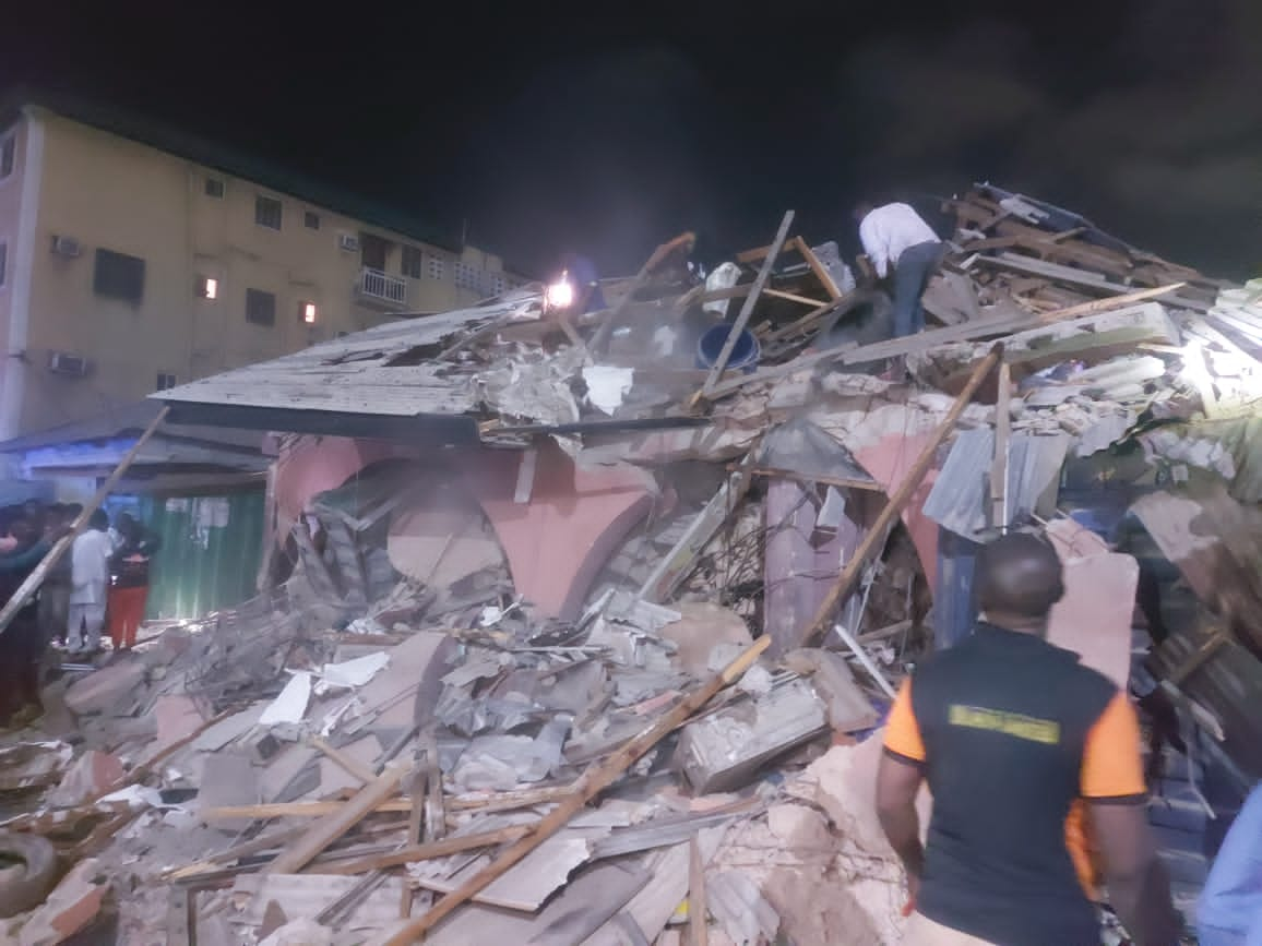 Lagos building collapse: Buhari urges collaboration to stop menace