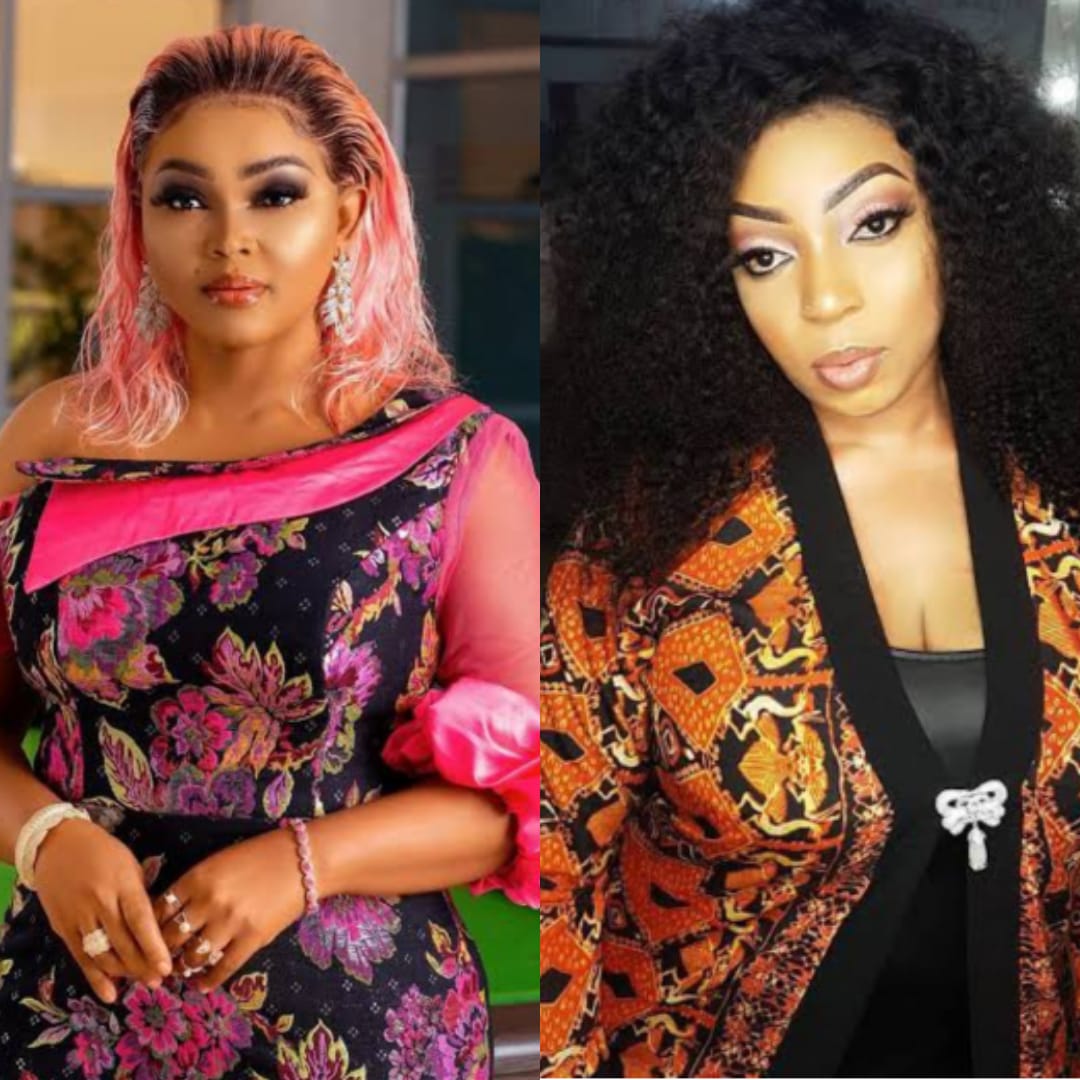 Drama as Mercy Aigbe clashes with shoe vendor in public