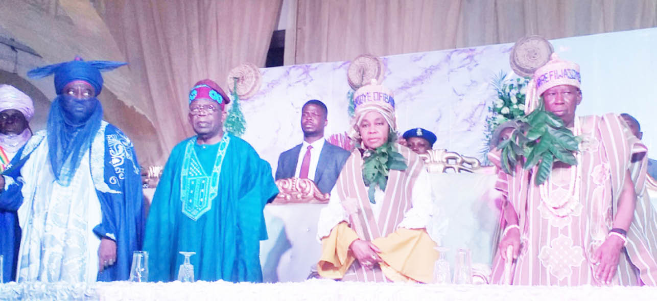 Tinubu, Emir of Kano in Ibadan as Ganduje, wife bag chieftaincy titles