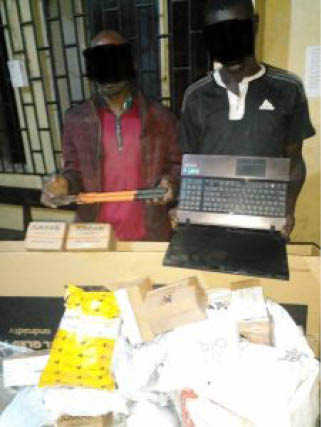 Police arrest 2 robbers, recover bike, laptop