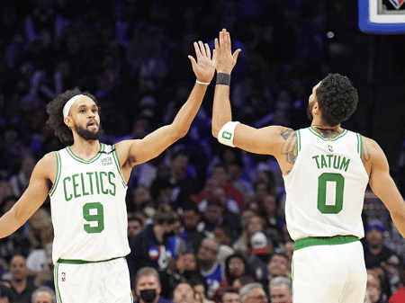 NBA Finals: Tatum, Brown On 'fire' As Celtics Outmuscle Warriors ...