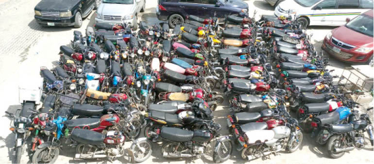 Okada ban: 80 motorcycles impounded as riders desert Lagos roads