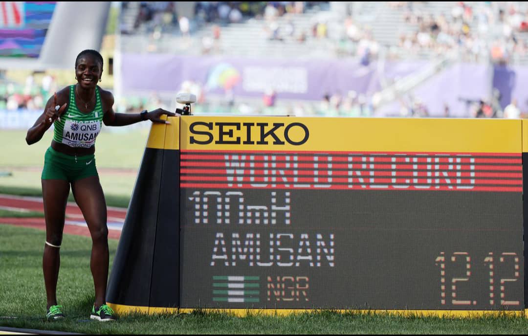 Athletics Championship: Nigeria’s Amusan breaks World Record, wins gold