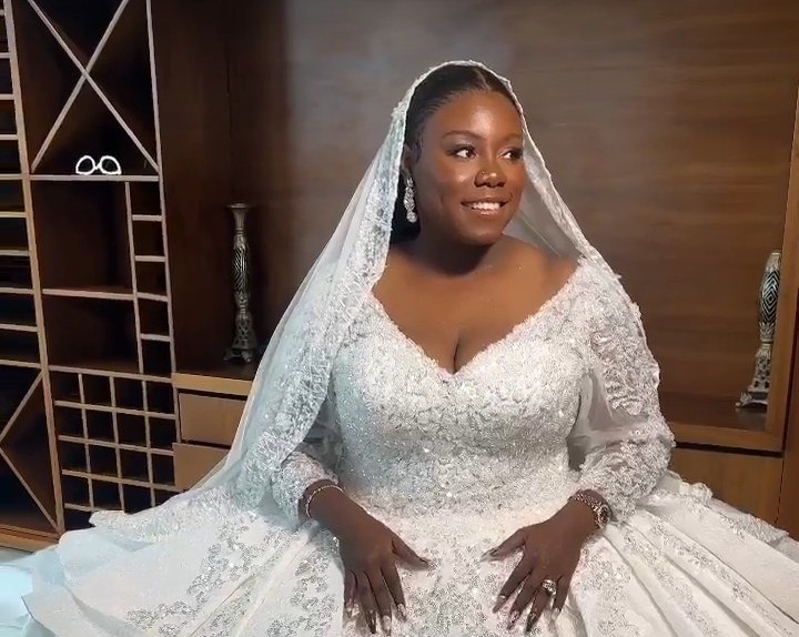 Teni sets tongues wagging with wedding gown