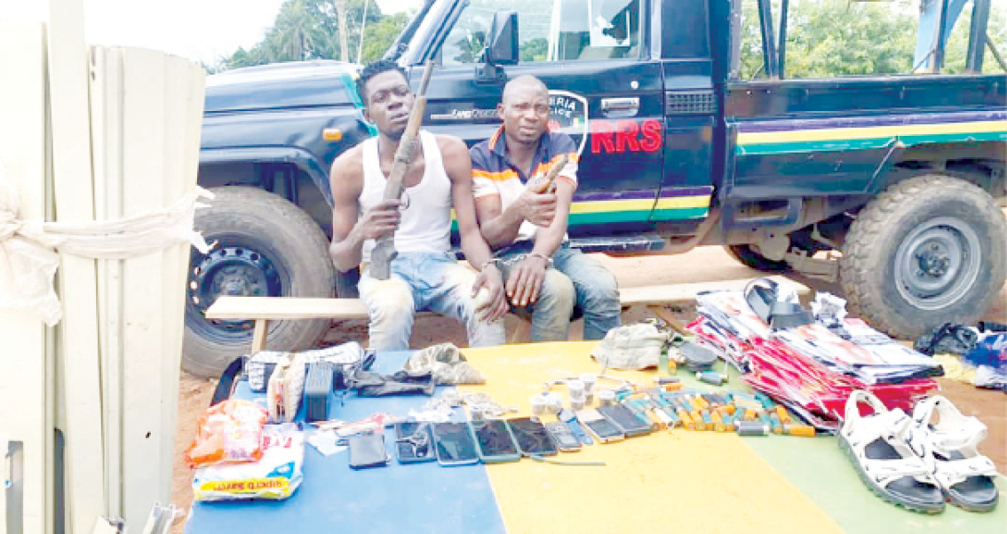 Police arrest 2 robbers, recover arms in Ekiti