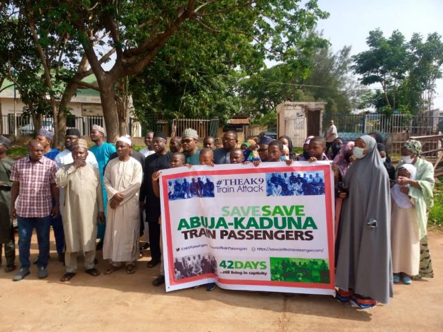 100 days: Families, friends of train victims hold peaceful protest in Kaduna