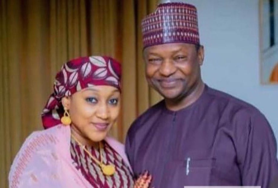 PHOTOS: Malami poses with new wife, Buhari’s daughter