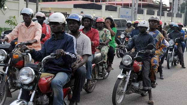 Lagos extends okada ban to 10 LGAs