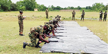 Insecurity: Army trains soldiers on combat, arms, map reading