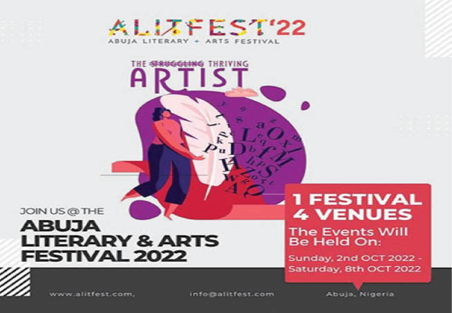 Abuja Literary and Arts Festival holds October