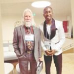 The inventor of Cryptography, Whitfiled Diffie and one of the Nigerian awardee for Best Young Researcher, Oluwatosin Babasola.