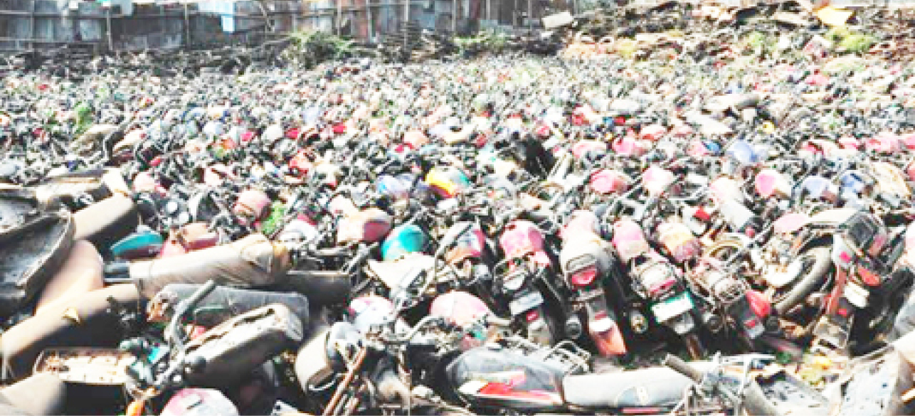 Lagos: Taskforce impounds fresh 497 motorcycles