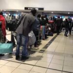 FILE PHOTO: Nigerians at airport, airfares