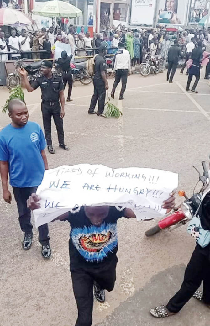 When police constabularies protested in Kwara