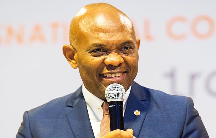 Buhari felicitates with Tony Elumelu at 60