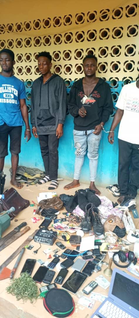 Anambra Police nab 4 armed robbery suspects, recover guns, others