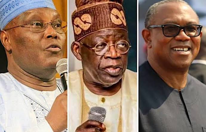 Presidency: Tinubu, Atiku kick as Obi leads in opinion polls