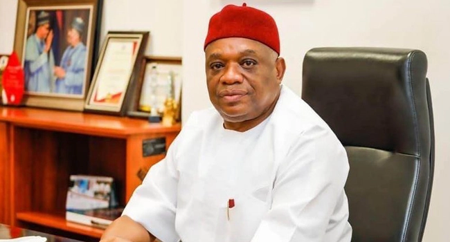   Kalu confident in his bid Orji Uzor Kalu a senator elect from Abia State has declared his interest in becoming the next Senate President Kalu who has won re election to represent Abia North in the Red Chamber disclosed this Tuesday while briefing newsmen at the National Assembly Kalu to work for every corner of Nigeria Kalu told reporters that it was his turn to become Senate President being a ranking lawmaker and from the South East He said If I m elected Senate President I will be team Nigeria I m going to work for every corner of Nigeria I schooled in Maiduguri Borno State I started my business in Lagos and spread it across all state capitals My first name will be team Nigeria my last name will be team Nigeria Remember I m the only former governor who has never changed phone line more than 20 years ago I m still willing to maintain that telephone number to answer all my calls I m not going to switch off my phones because I m Senate President I m hoping that Nigerians will pray for me to become Senate President because it s my turn Other contenders The ruling APC maintained the majority in the Senate having secured 57 seats Some of its senators eyeing the Senate presidency have been lobbying their colleagues to seek their support Aside Kalu who has publicly declared interest in the position Godswill Akpabio Akwa Ibom Sani Musa Niger Barau Jibrin Kano and Dave Umahi Ebonyi are also said to be interested in the coveted office Zoning might determine the final candidates The final candidates for the position will largely be determined by zoning The APC leadership had said it has not zoned the Senate presidency Some pundits believe that it is likely that the APC might zone the post to the South for power balance especially after its Muslim Muslim ticket triggered outrage from some quarters especially the Christian community Credit https dailytrust com senate presidency its my turn says orji uzor kalu ENND 