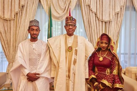 PHOTOS: Buhari welcomes great grandchild