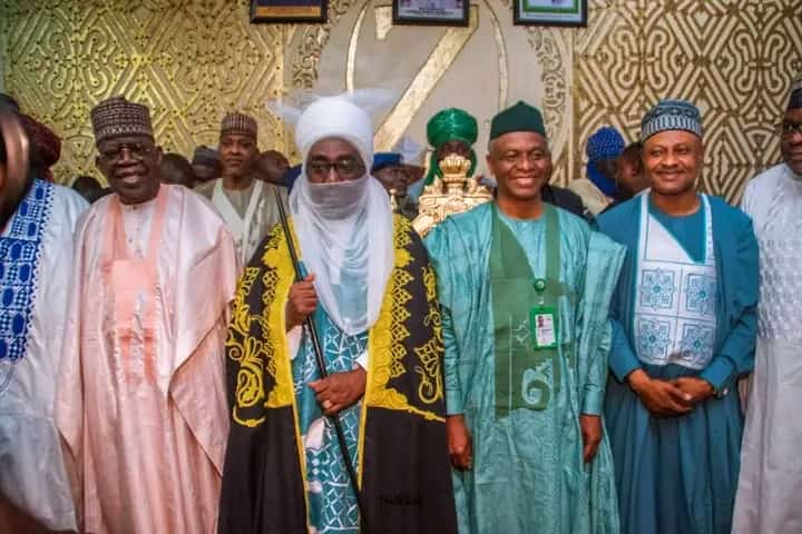 PHOTOS: Emir of Zazzau hosts Tinubu after Atiku’s departure