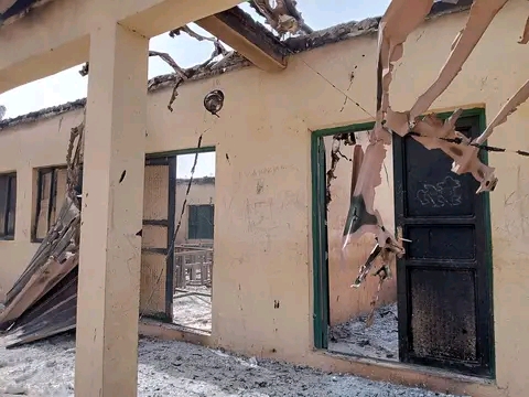 Fire gut classrooms in Kano
